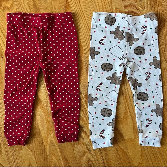Christmas Pajamas size 18M Chick Pea 4 piece "Ready for Santa" and Gingerbread - Picture 4 of 6